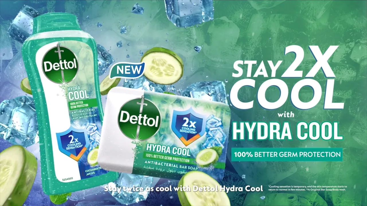 Dettol Hydra Cool Shower Gel & Soap TVC 2023 video preview