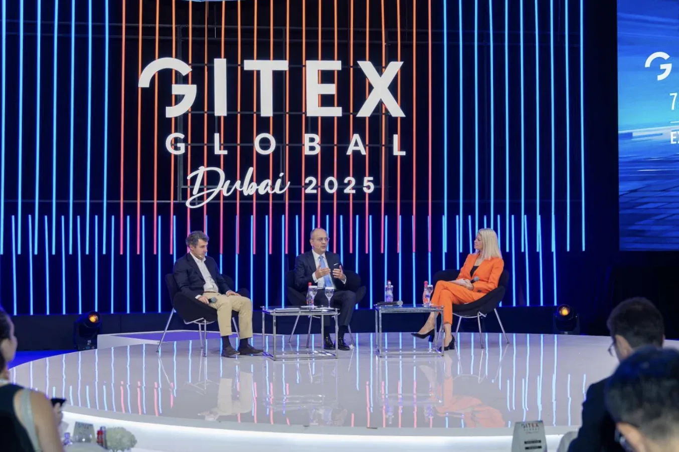 A panel discussion on stage at GITEX Global Dubai 2025